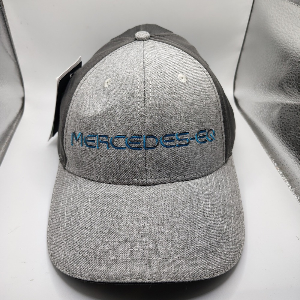 Mercedes-Benz EQ Pro Style Cap Grey Blue Embroidery Adjustable Hat 1533554 NEW